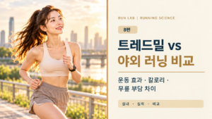 트레드밀 vs 야외 러닝 완벽 비교