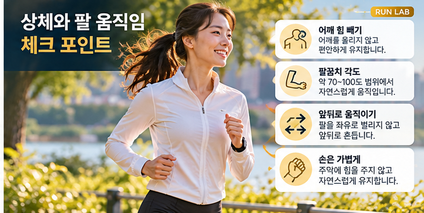 러닝 자세와 케이던스 가이드
