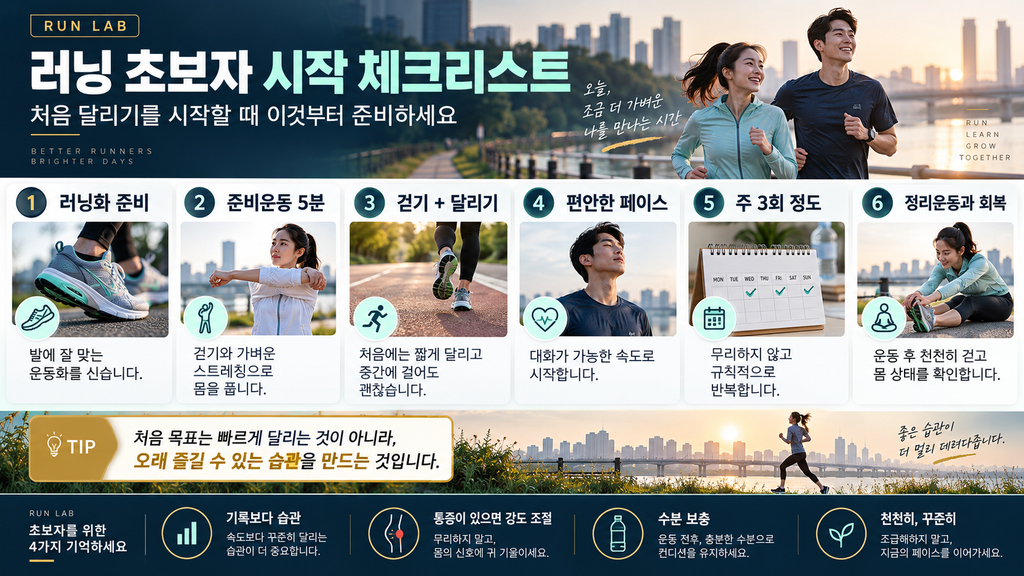 러닝 초보자 체크리스트