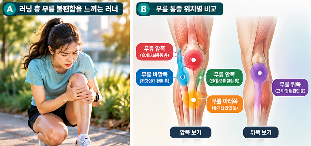 러닝을 하면 무릎에 어떤 부담이 발생할까?